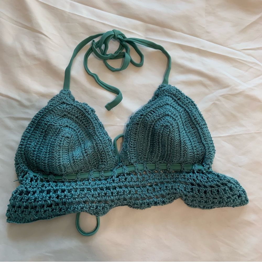 Crochet bikini top